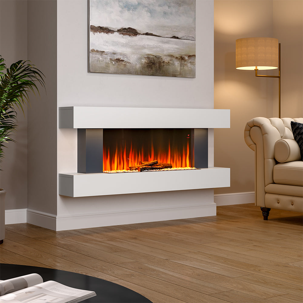 52 Inch MDF Electric Fireplace Suite with WiFi App and Remote Control