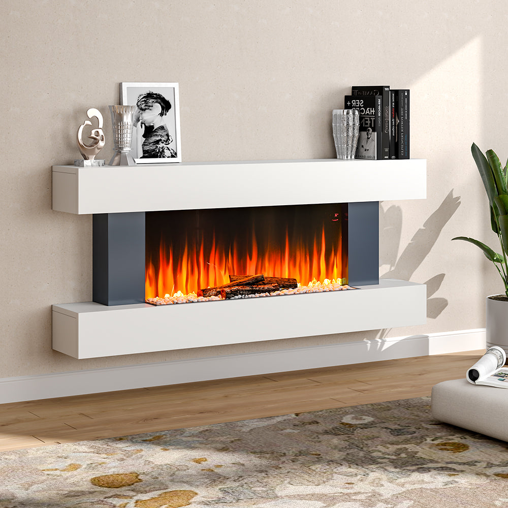 52 Inch MDF Electric Fireplace Suite with WiFi App and Remote Control