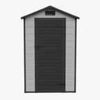 4 x 6 ft Plastic Garden Storage Shed with Apex Roof & Lockable Door