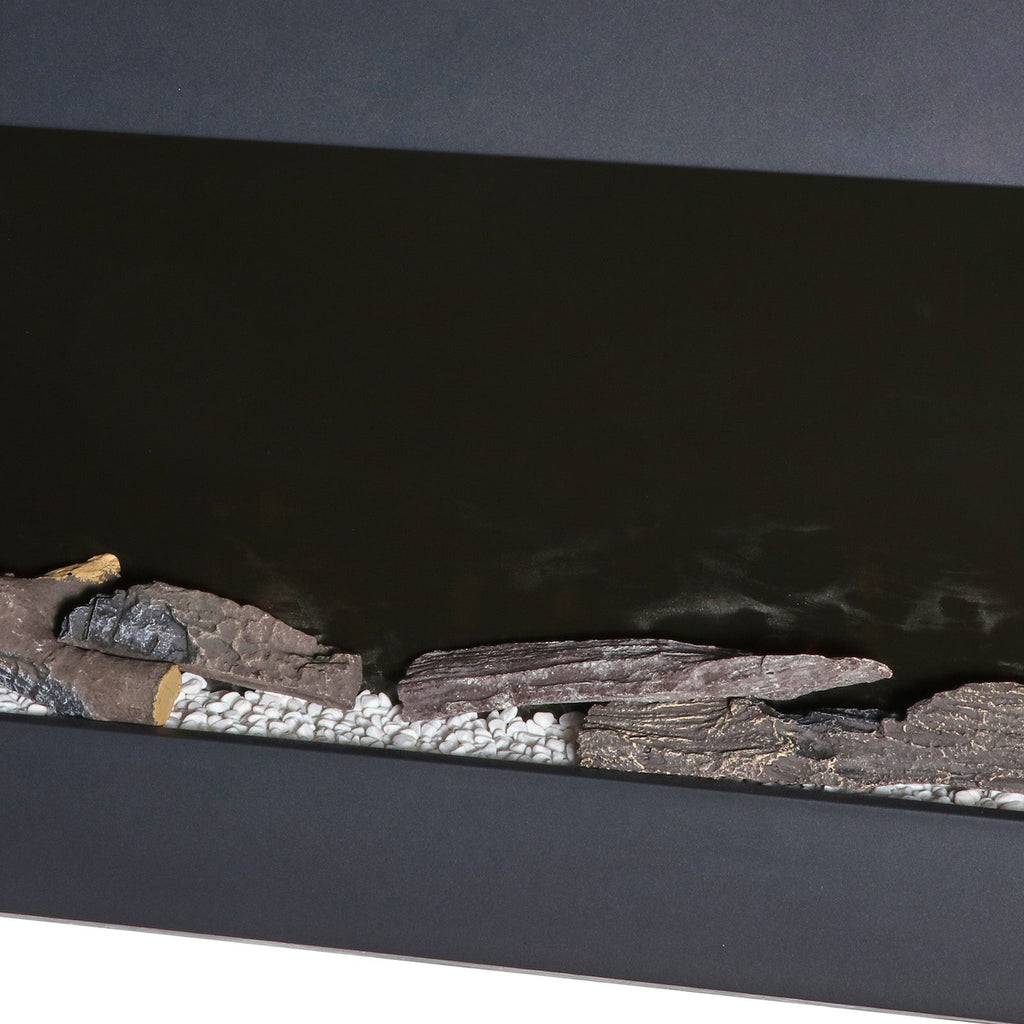 52 Inch Iron Frame Electric Fireplace Suite with WiFi App and Remote Control