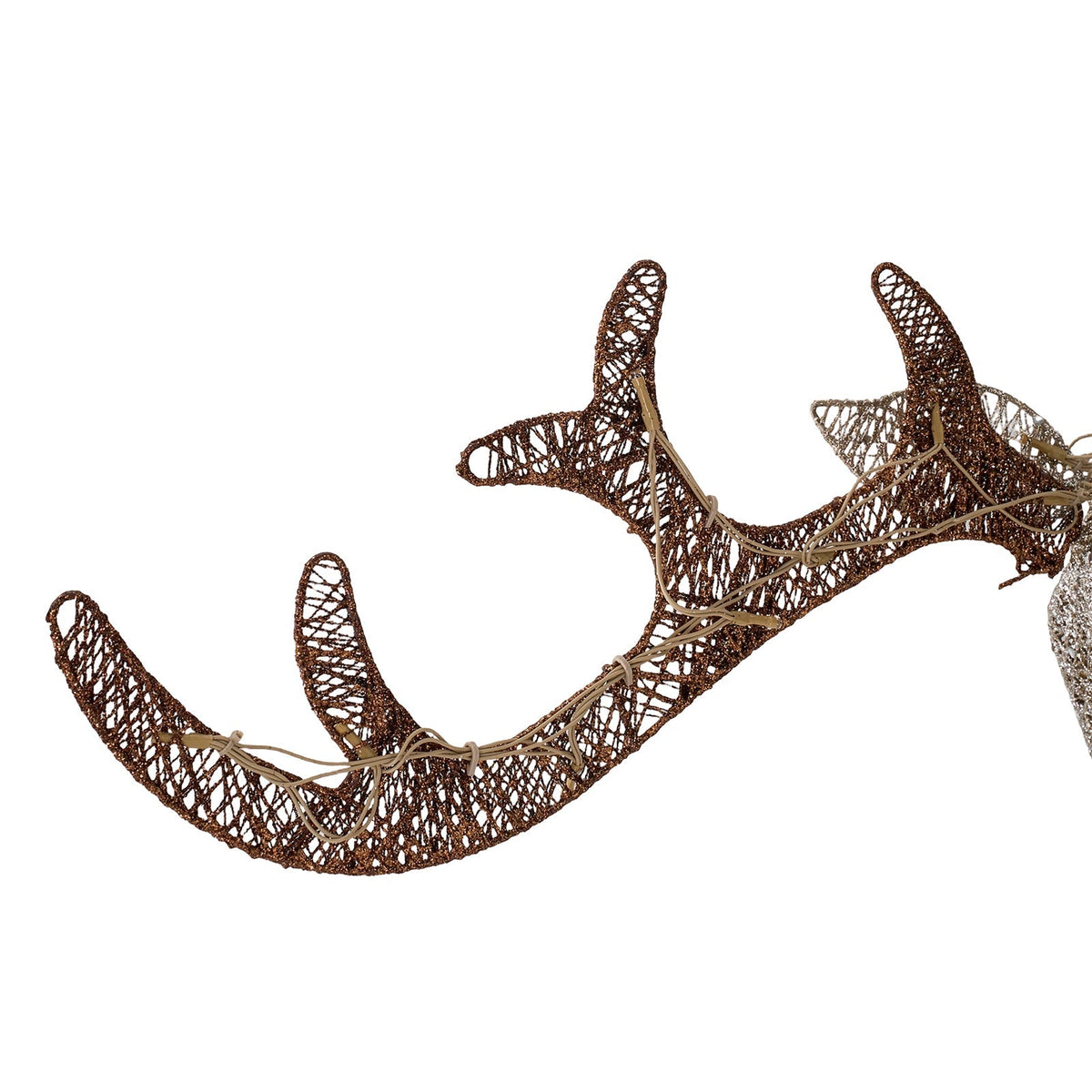 3-Piece Christmas Champagne Lighted Reindeer Family Set
