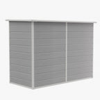 7 x 4 ft Outdoor Plastic Bike Storage Shed with Pent Roof & Double Doors