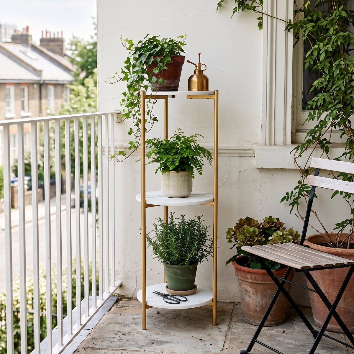 3-Tier Tall Plant Stand Side Table