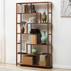 7-Tier Wooden Bookcase Display Stand