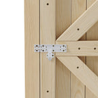 75cm W Arched Wooden Heavy-Duty Garden Gate 180cm H