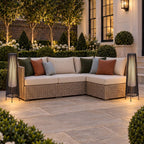2-Pack Solar Outdoor Floor Lamp