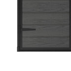 4 x 5 ft Plastic Garden Storage Shed with Pent Roof & Lockable Door