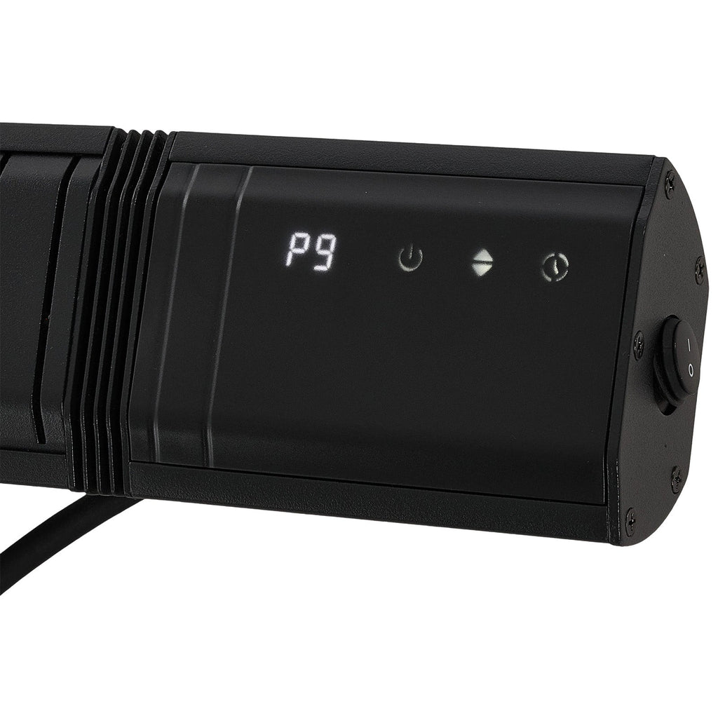 3000W Wall-Mounted Infrared Patio Heater with 9 Temperature Settings & 24H Timer