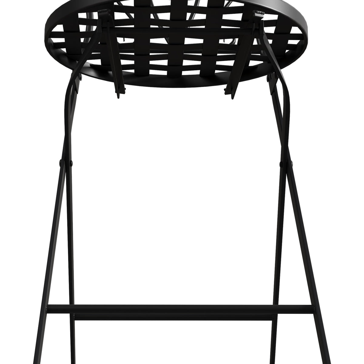 3 Piece Black Aluminium Garden Bistro Set with Mosaic Table Top
