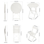 3-Piece Outdoor Folding Bistro Set