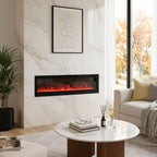40/50/60-inch Wall Mounted Electric Fireplace with Remote Control