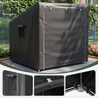6 x 5 ft Outdoor Garden Storage Shelter Bike Tent with Roll-Up Zipper Door