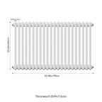 6155 BTU Horizontal 3 Column Radiator
