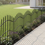 5-Pack Decorative Metal Garden Fence Panels