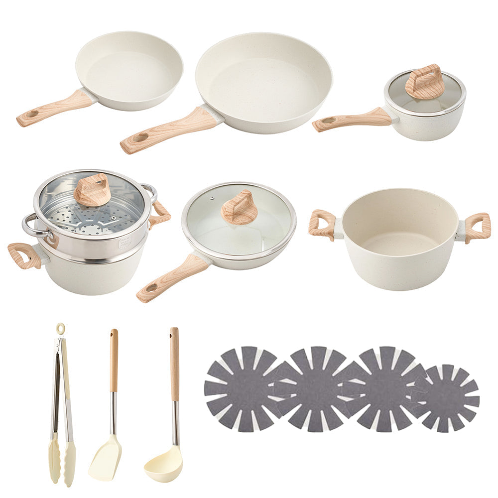 17Pcs Nonstick Cookware Set