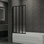 4 Panel Folding Over Bath Shower Screen