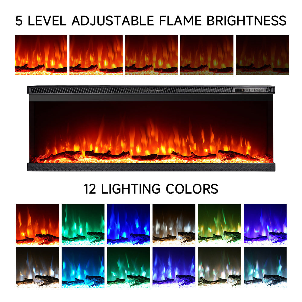 40inch Recessed and Freestanding Electric Fireplace