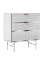 3-Tier Bedroom Striped Storage Cabinet