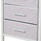 3-Drawer Nightstand with Charging Station & RGB Light Strip