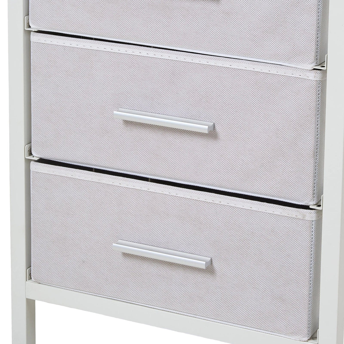 3-Drawer Nightstand with Charging Station & RGB Light Strip