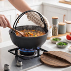 4L Cast Iron Nabe Pot with Double Handles
