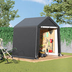 6 x 6 ft Garden Storage Shelter with Galvanised Steel Frame