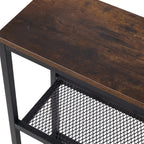 3-Tier Industrial Console Table