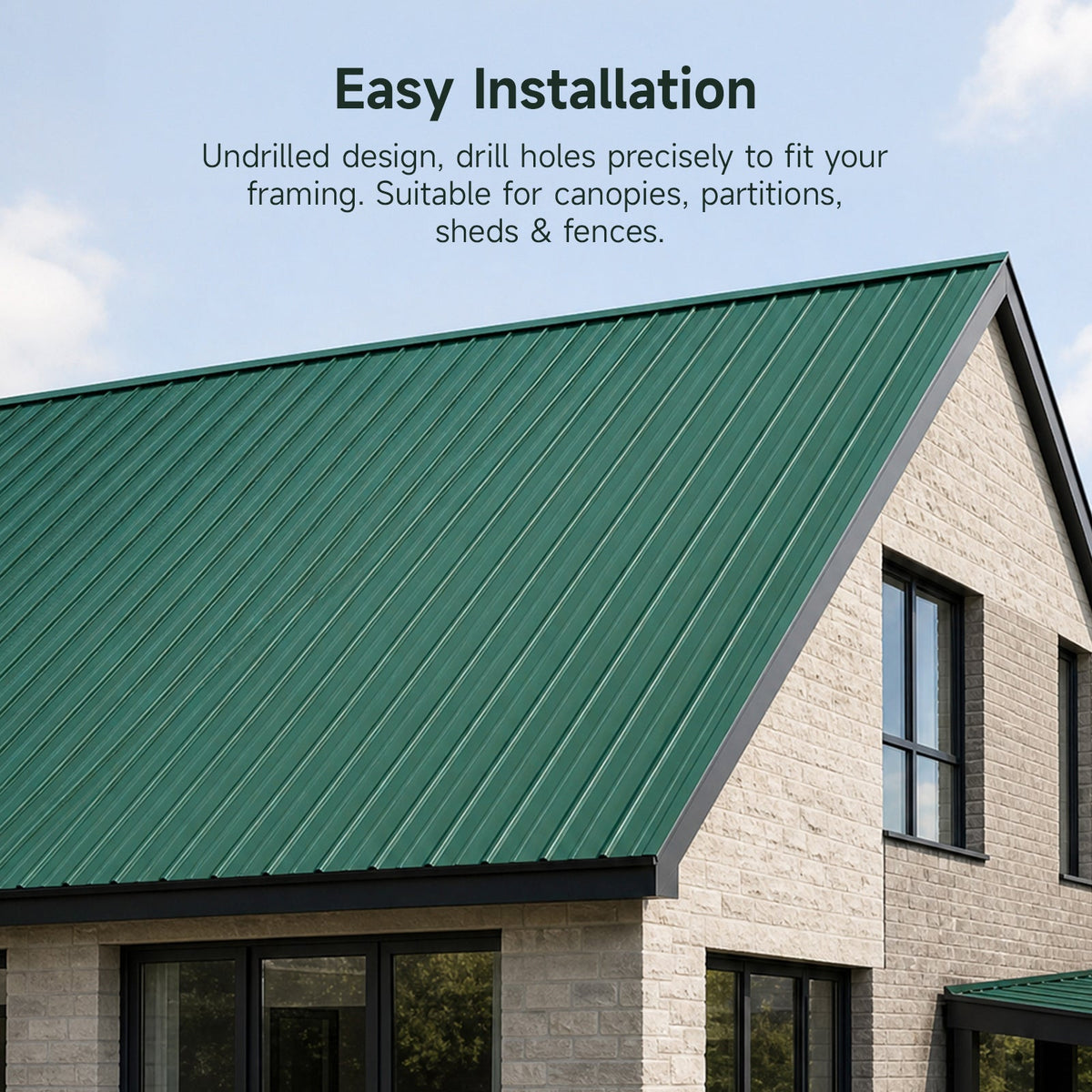 12pcs Galvanised Steel Corrugated Roofing Sheets