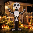 4 FT Halloween Inflatable Skeleton Decoration with LED Lights