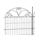 10-Pack Decorative Metal Garden Border Fence Panels