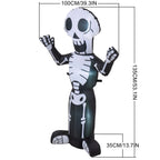 4 FT Halloween Inflatable Skeleton Decoration with LED Lights