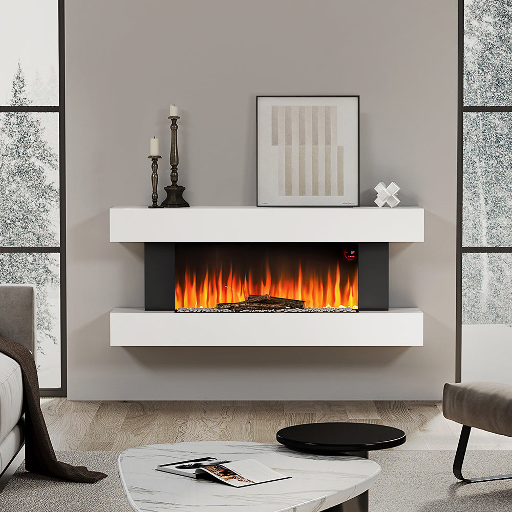 52 Inch MDF Electric Fireplace Suite with Remote Control