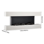 52 Inch Iron Frame Electric Fireplace Suite with WiFi App and Remote Control