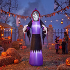 11 FT Halloween Inflatable Grim Reaper Decoration with LED Lights