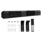 3000W Wall-Mounted Infrared Patio Heater with 9 Temperature Settings & 24H Timer