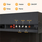 50/60/70'' 3 Side Electric Fireplace with Remote Control