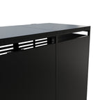 2-Bin Metal Wheelie Bin Storage Shed with Lockable Doors
