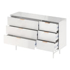 6-Tier Bedroom Striped Storage Cabinet,