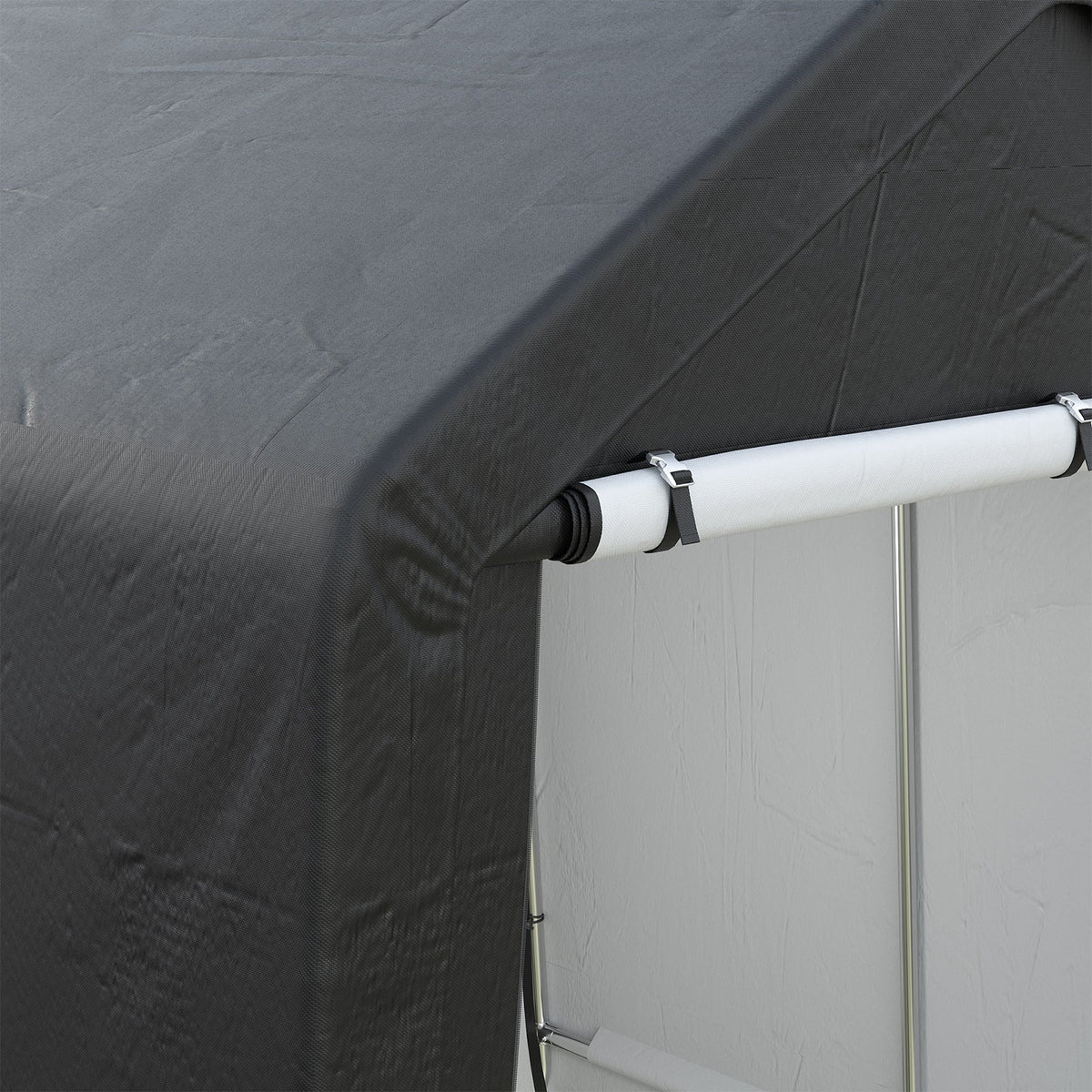 6 x 6 ft Garden Storage Shelter with Galvanised Steel Frame