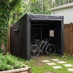6 x 5 ft Outdoor Garden Storage Shelter Bike Tent with Roll-Up Zipper Door