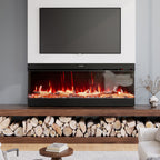 50/60/70'' 3 Side Electric Fireplace with Remote Control