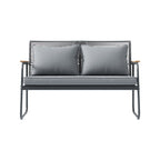 4 Seater PE Rattan Patio Conversation Garden Furniture Set