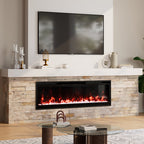 40/50/60-inch Wall Mounted Electric Fireplace with Remote Control