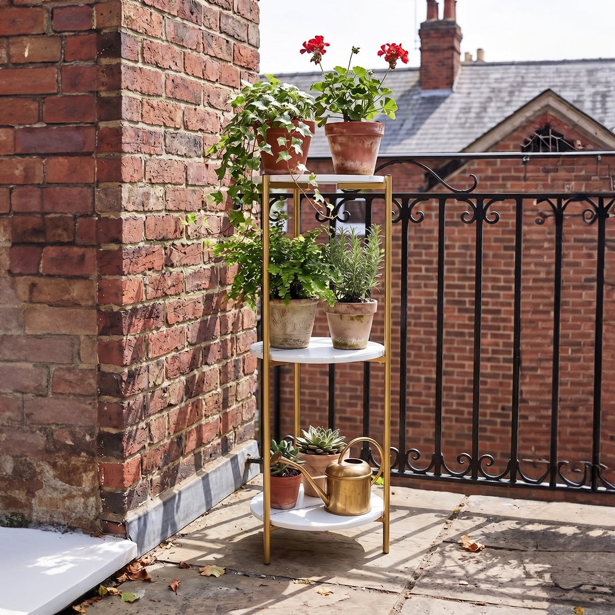 3-Tier Tall Plant Stand Side Table
