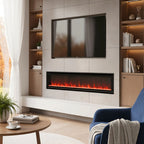 40/50/60-inch Wall Mounted Electric Fireplace with Remote Control