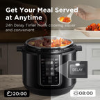 1200W Multifunctional Household Pressure Cooker 7.6L Stainless Steel Inner Pot