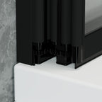 4 Panel Folding Over Bath Shower Screen