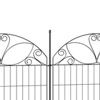 10-Pack Decorative Metal Garden Border Fence Panels
