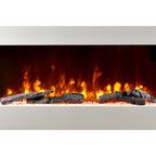 52 Inch Iron Frame Electric Fireplace Suite with WiFi App and Remote Control