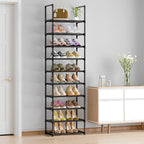 10 Tier Customizable Metal Shoe Rack